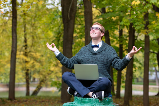 Person practicing mind training for focus and mental clarity