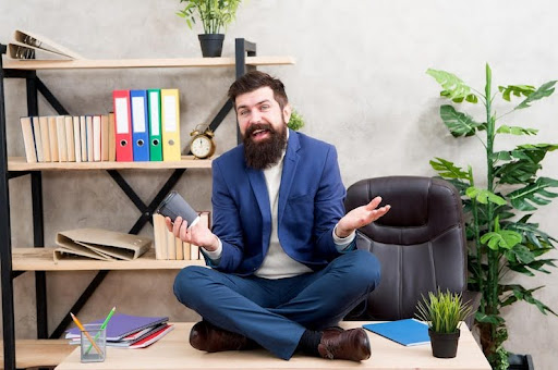 Person staying calm and focused under pressure