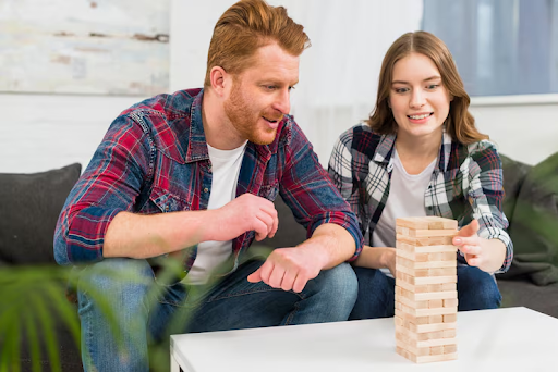 Person playing memory games to naturally improve brain power